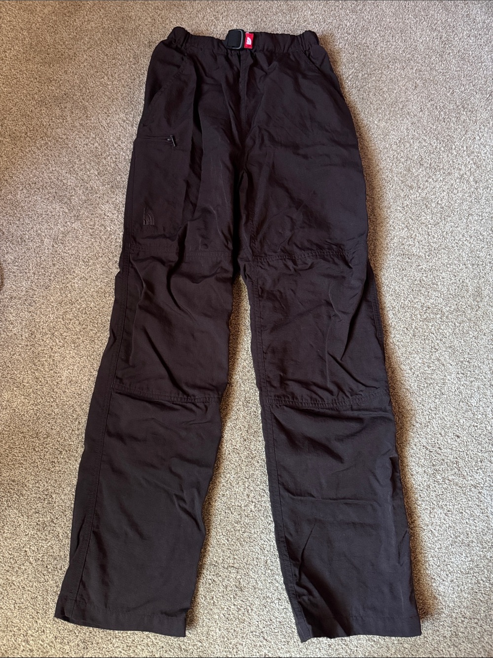 The North Face Vintage Brown Cargo Pants with Adjustable Waist